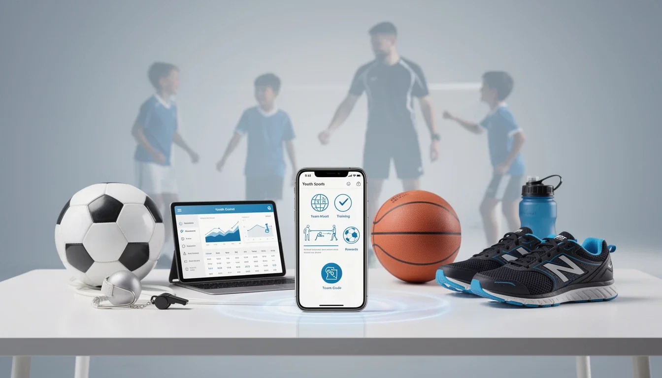 An illustrated diagram showing the key benefits of affiliate coupon codes youth sports apps strategies