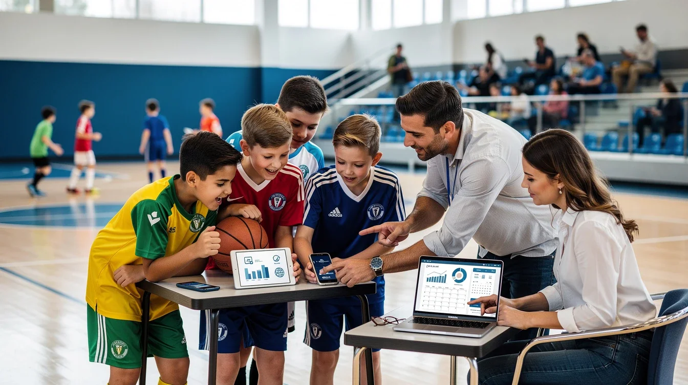 An illustrated diagram showing the key benefits of affiliate marketing for youth sports events strategies