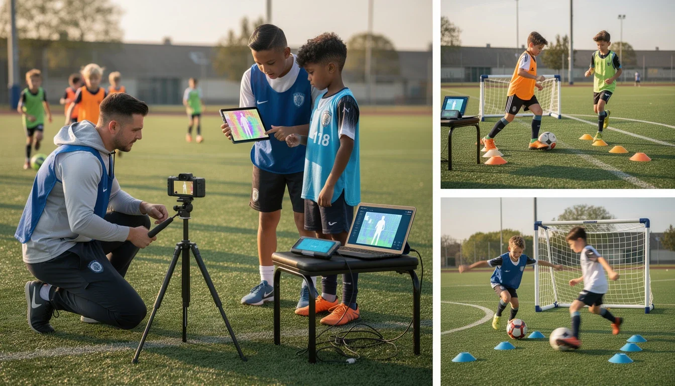 A step-by-step visual process guide demonstrating how ai-powered drill personalization for youth soccer works