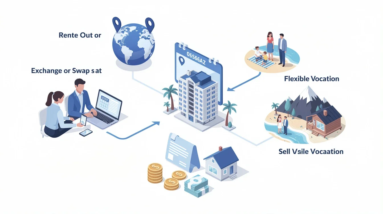 A summary infographic highlighting best practices for alternatives for unused timeshare weeks ownership