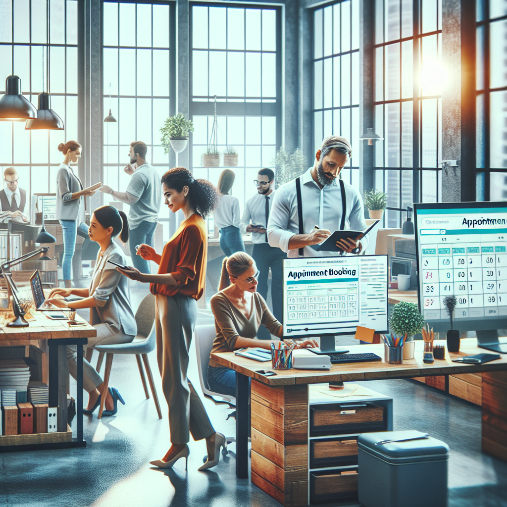 A step-by-step visual process guide demonstrating how appointment booking software for small business works with clear labele