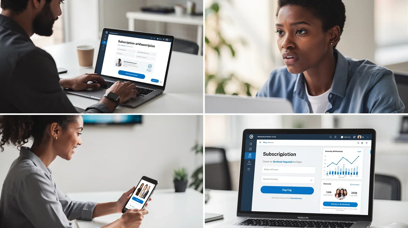 A step-by-step visual process guide demonstrating how behavioral psychology in subscription affiliate marketing works