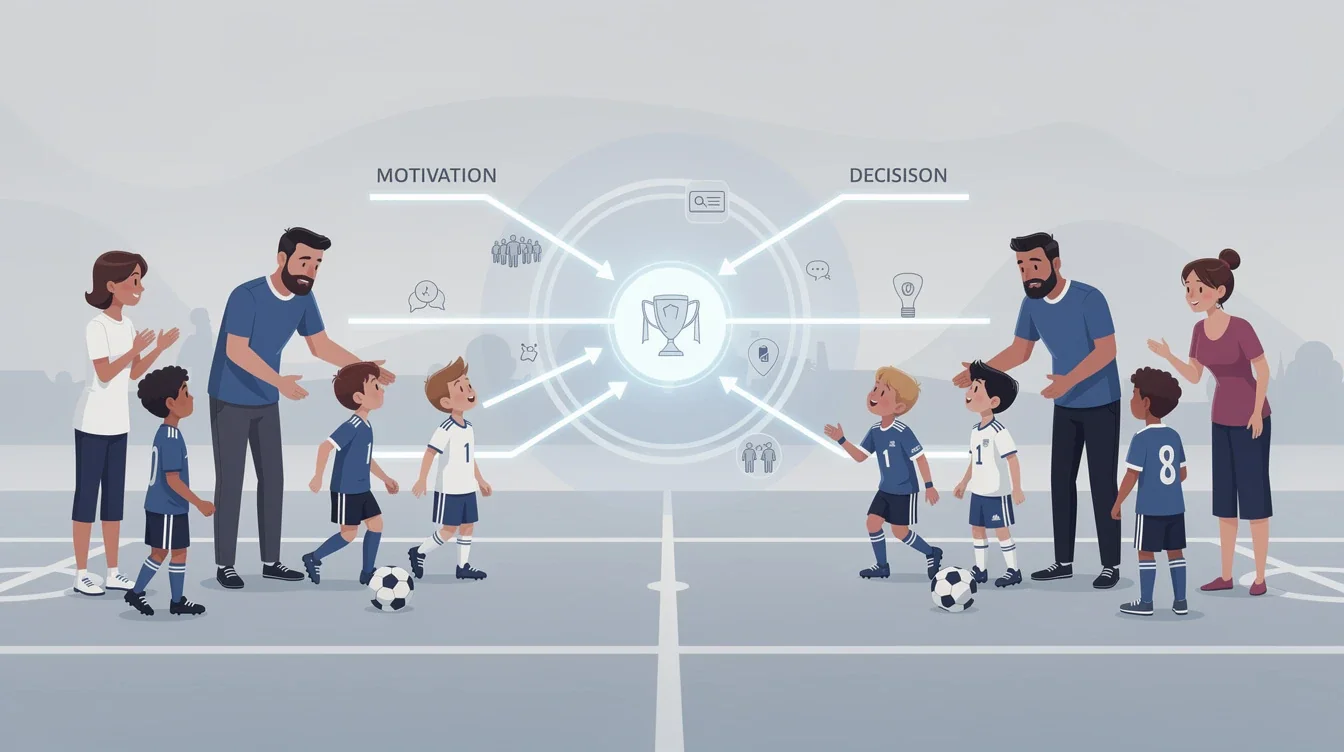 A summary infographic highlighting best practices for behavioral science in youth soccer referrals