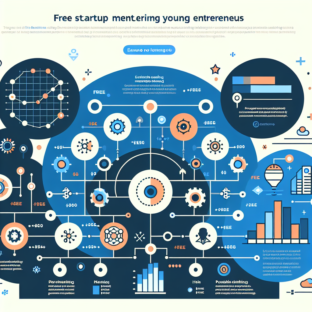 An illustrated diagram showing the key benefits and advantages of implementing free startup mentoring for entrepreneurs under