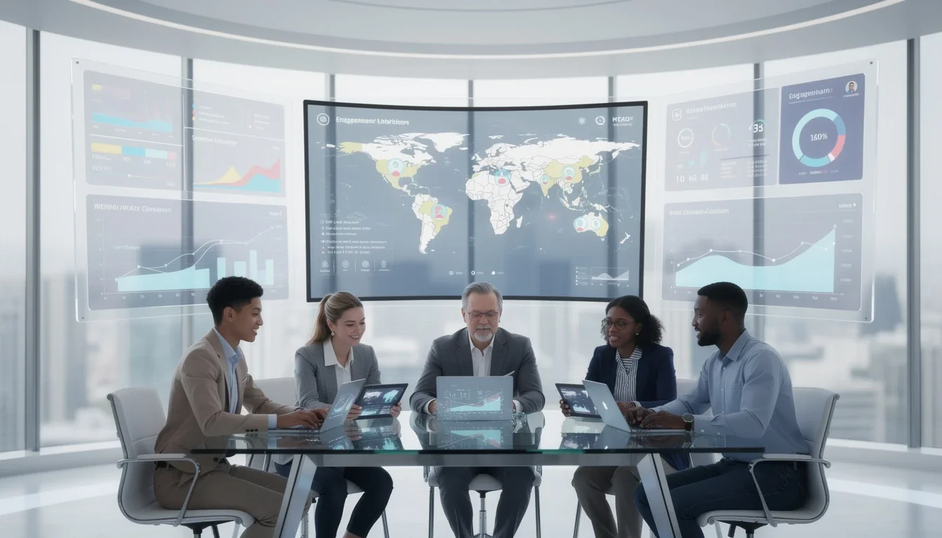 A professional team working on best influencer campaign tracking platforms 2026 solutions in a modern office environment