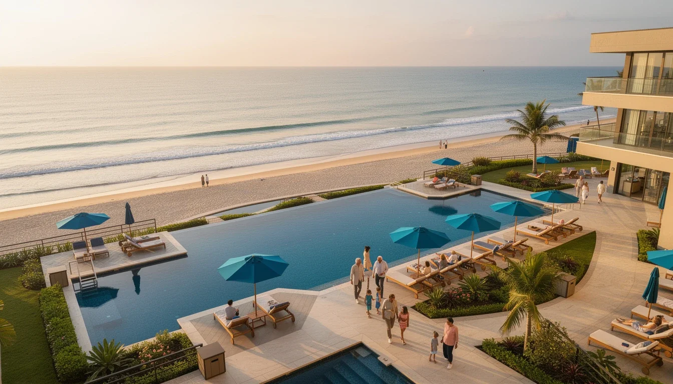 A professional team working on multi-generational timeshare vacation planning 2026 solutions in a modern office environment