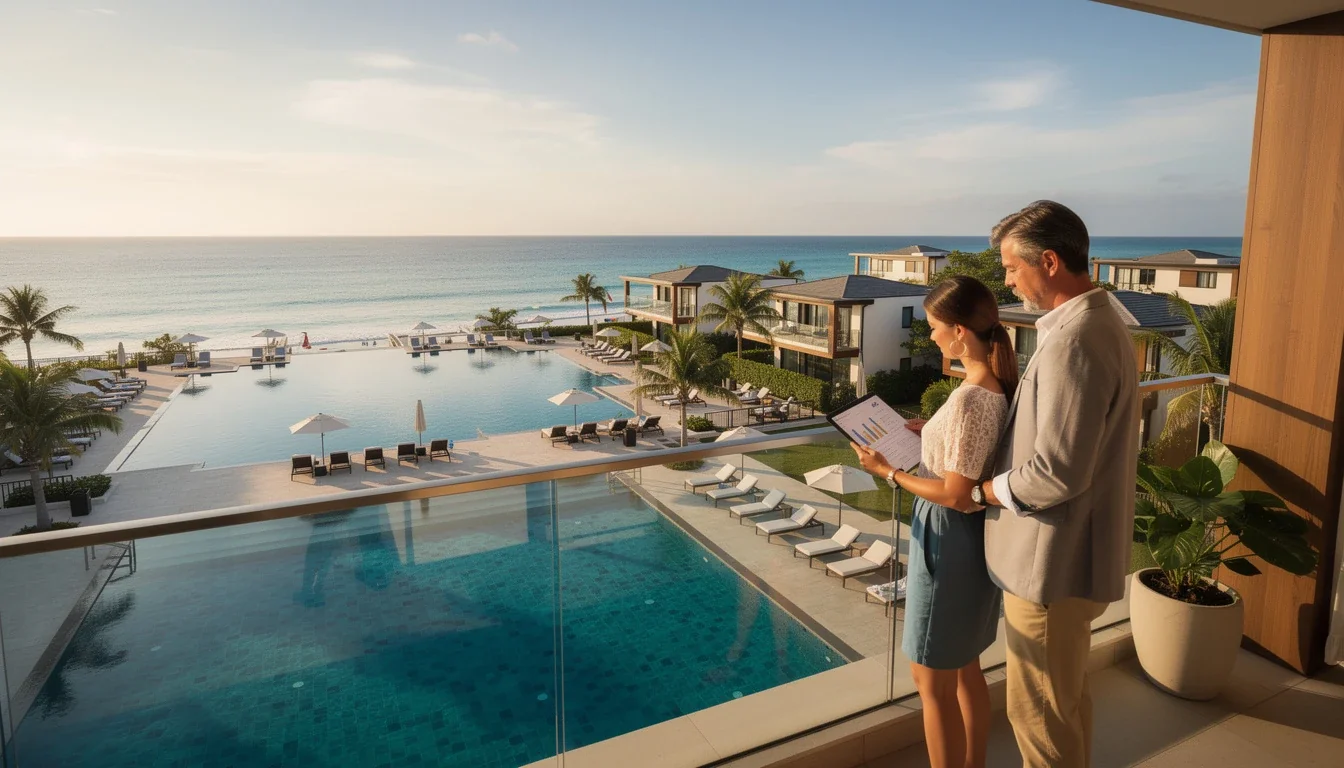 A professional team working on off-season timeshare vacation strategies 2026 solutions in a modern office environment