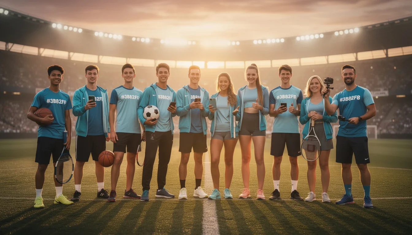 A professional team working on partnership bonuses for youth sports influencers solutions in a modern office environment