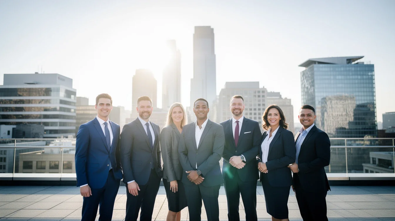 A professional team working on timeshare vacation banking unused weeks options solutions in a modern office environment