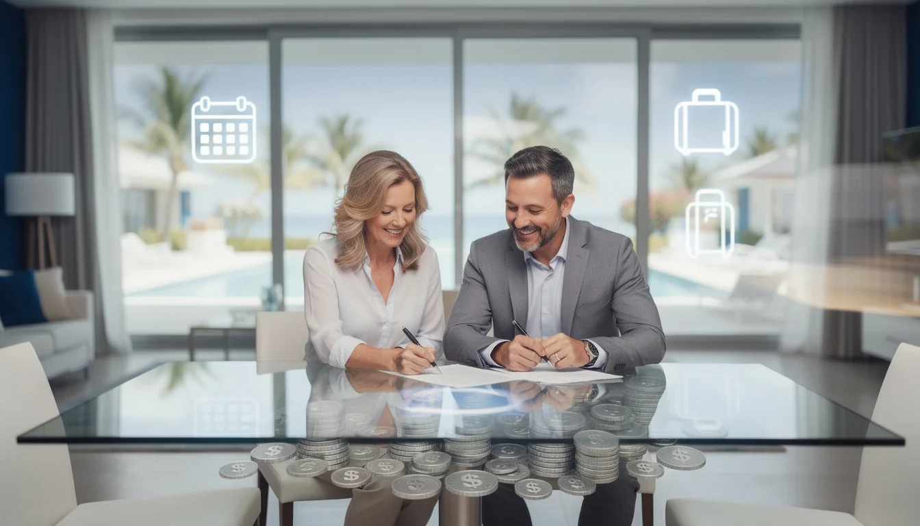 A step-by-step visual process guide demonstrating how hidden savings in timeshare ownership 2026 works