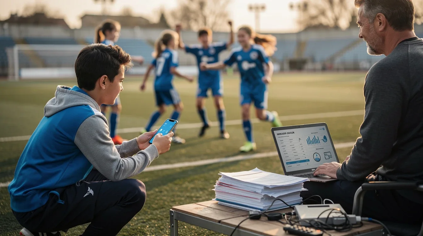 An illustrated diagram showing the key benefits of in-app vs external referral tracking youth sports strategies