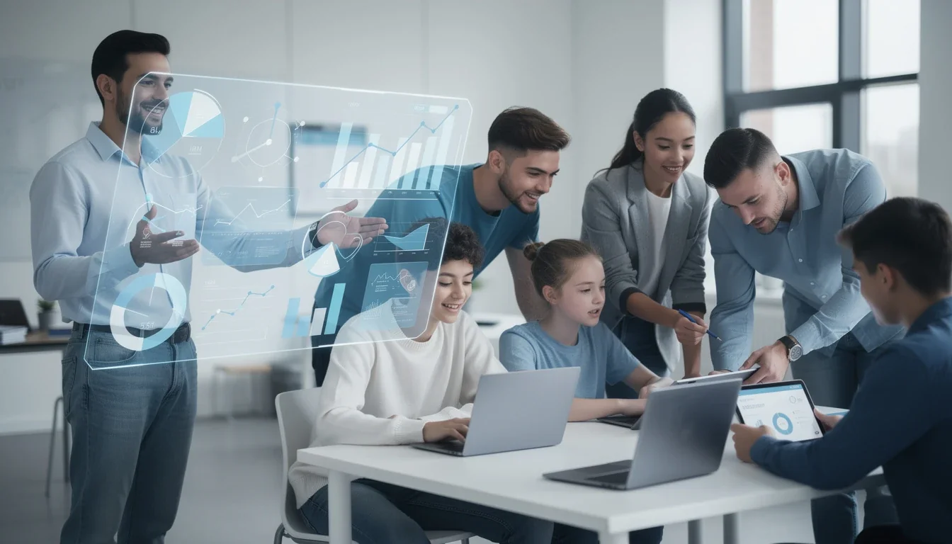 An illustrated diagram showing the key benefits of leveraging partnership data for youth training strategies