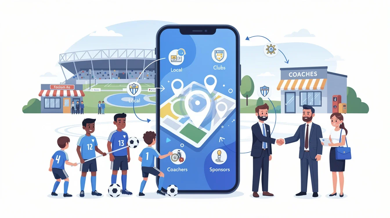 A summary infographic highlighting best practices for local partnership strategies youth soccer apps