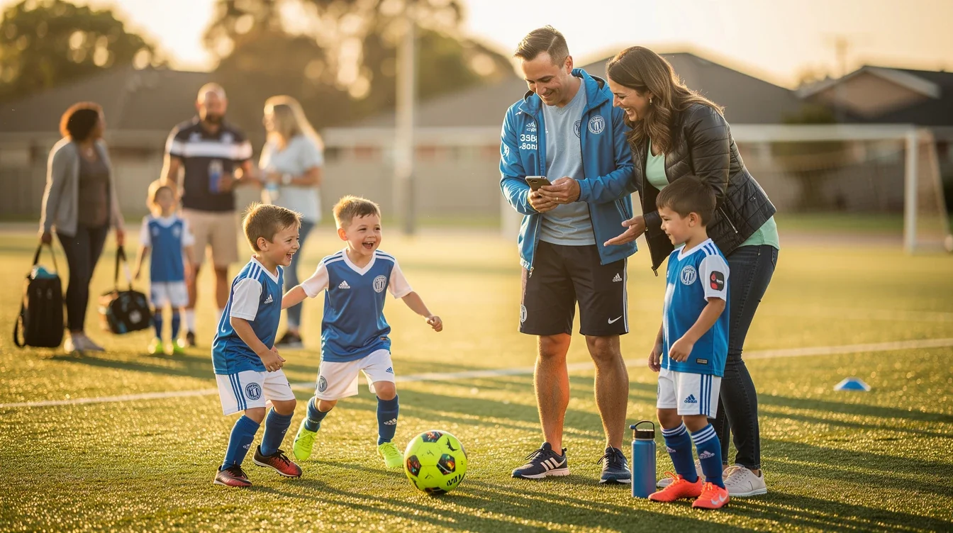 An illustrated diagram showing the key benefits of parent-led youth soccer referral growth strategies