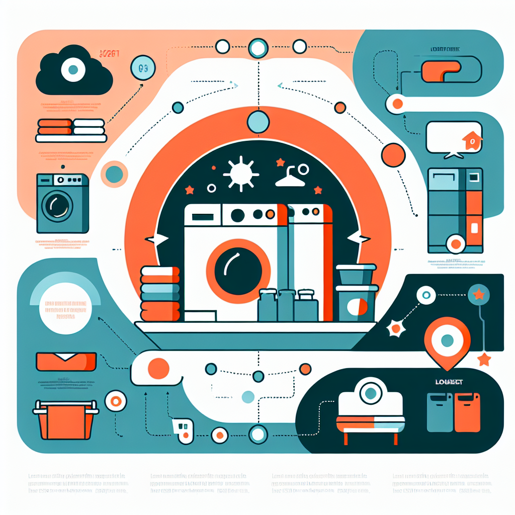 An illustrated diagram showing the key benefits and advantages of implementing rent to use washer and dryer strategies effect