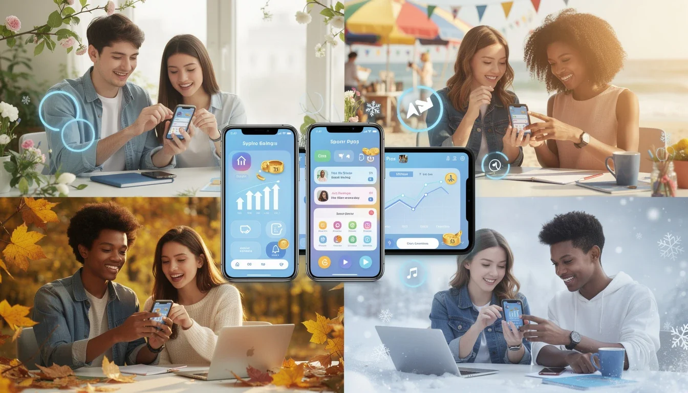 An illustrated diagram showing the key benefits of seasonal affiliate campaigns for youth apps 2026 strategies