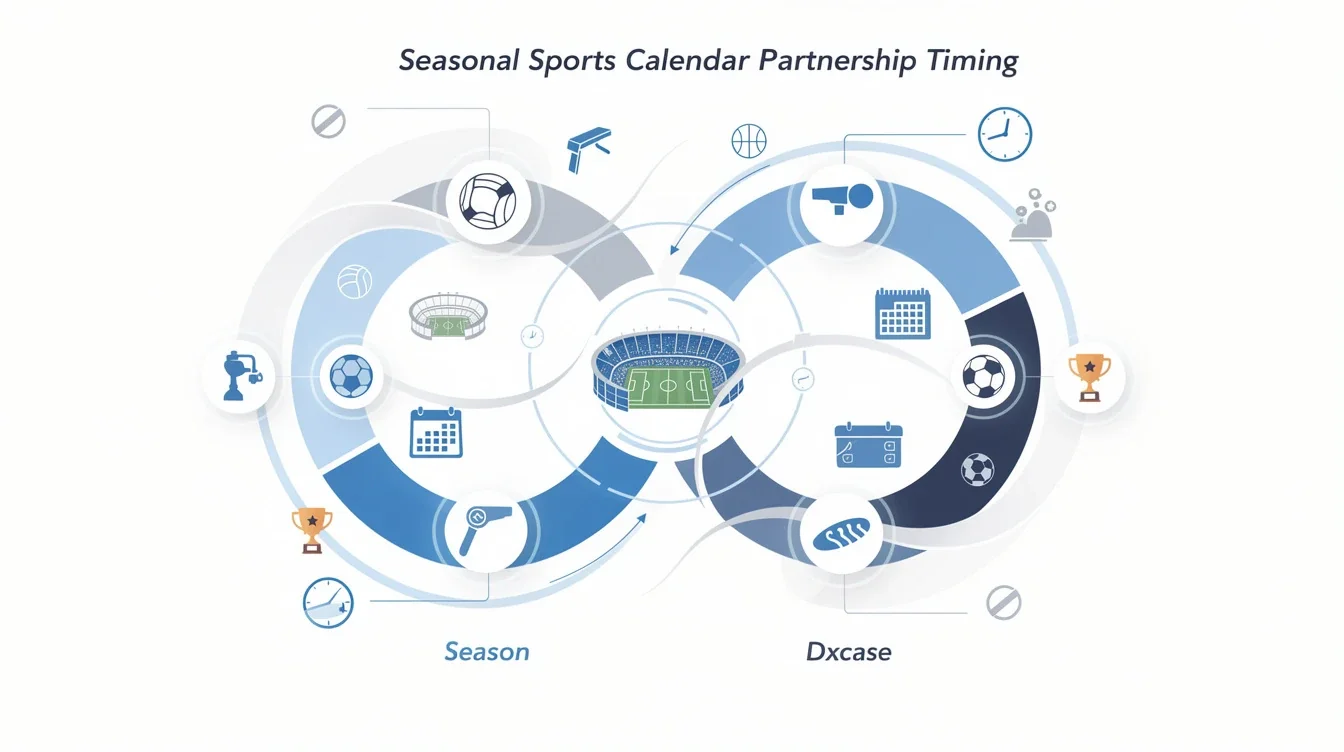 A summary infographic highlighting best practices for seasonal sports calendar partnership timing