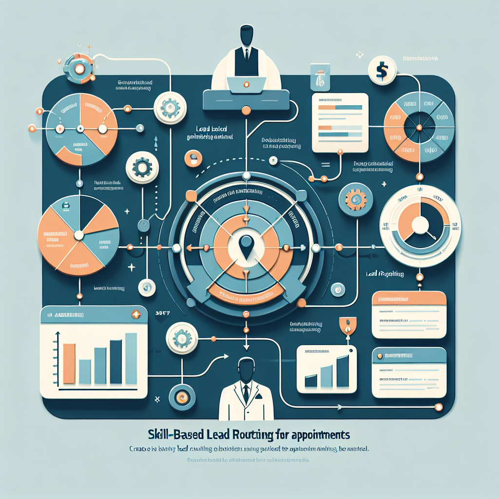 An illustrated diagram showing the key benefits and advantages of implementing skill based lead routing for appointments stra