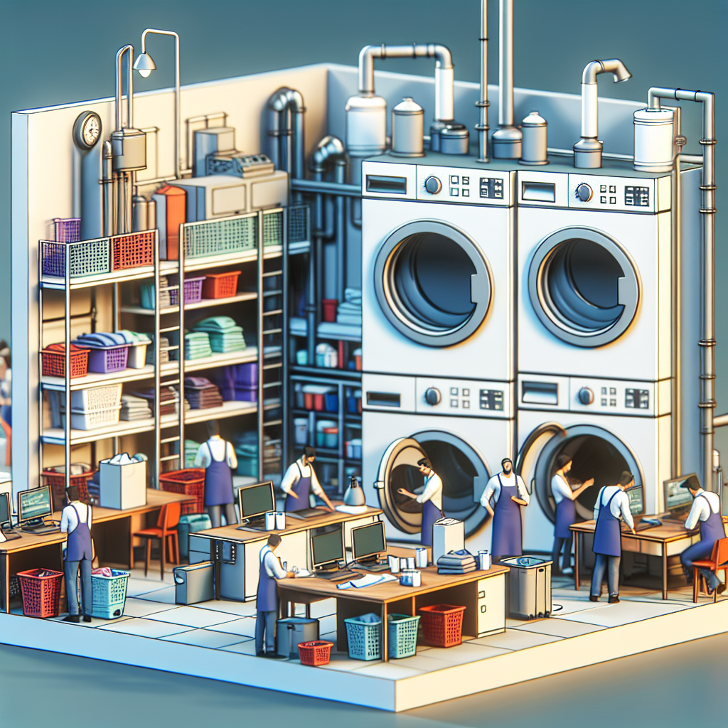 An illustrated diagram showing the key benefits and advantages of implementing stackable washer and dryer rental strategies e