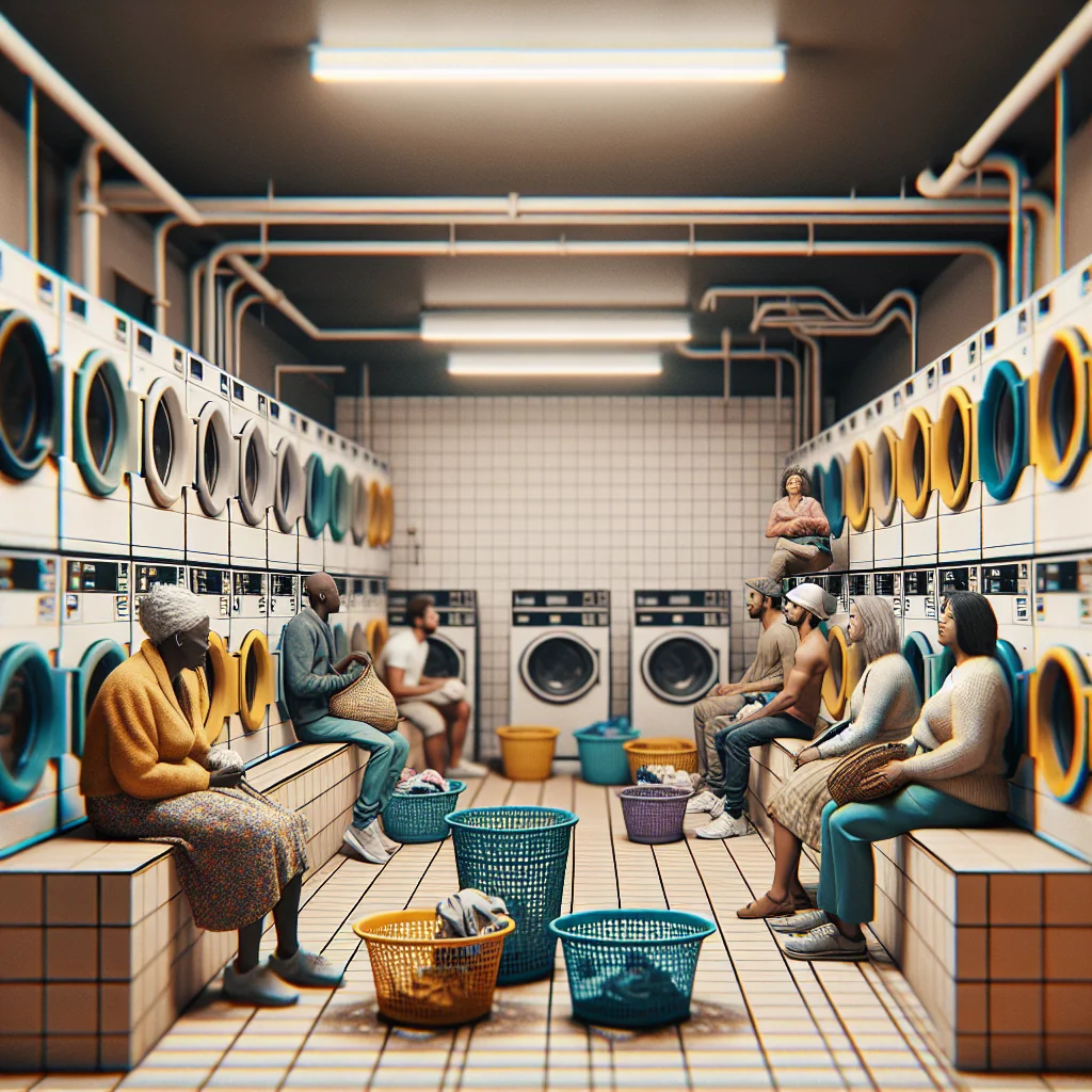A step-by-step visual process guide demonstrating how stackable washer and dryer rental works with clear labeled stages