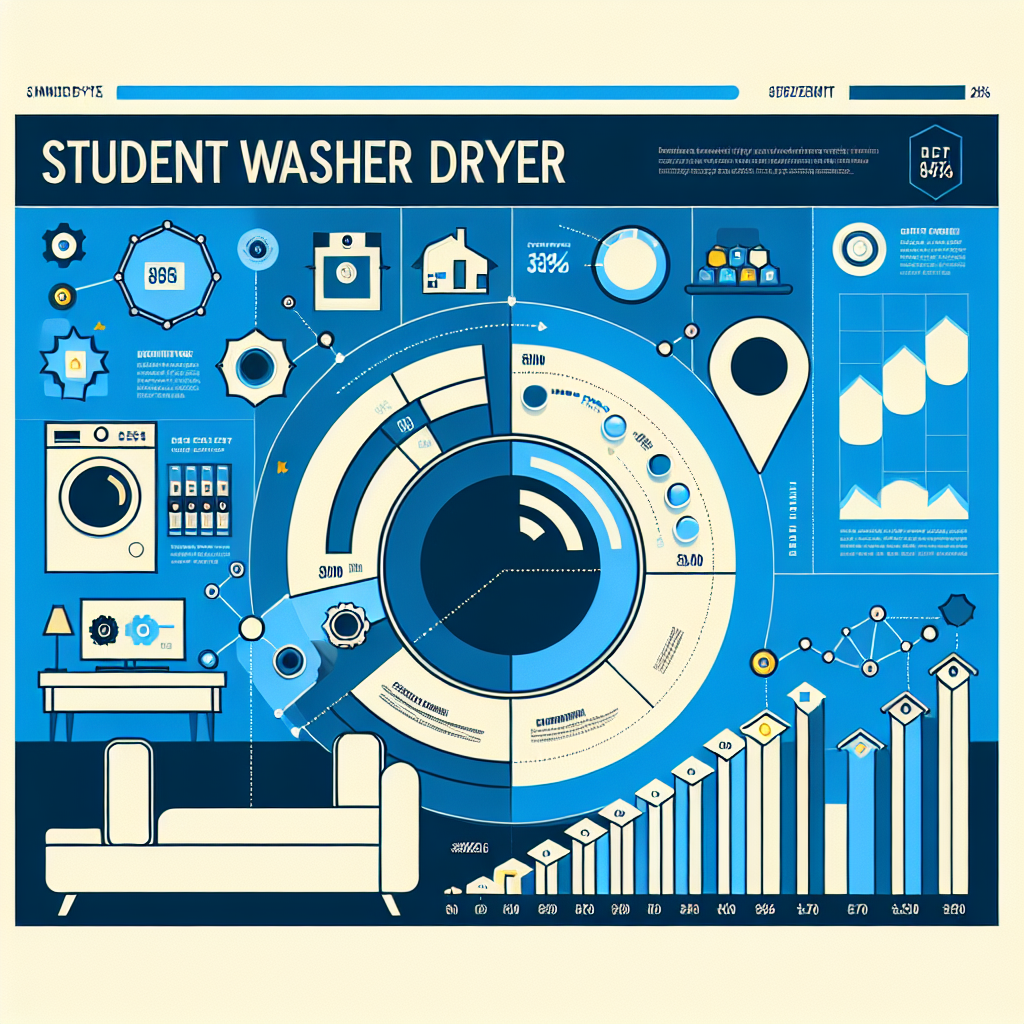 An illustrated diagram showing the key benefits and advantages of implementing student washer dryer rental strategies effecti