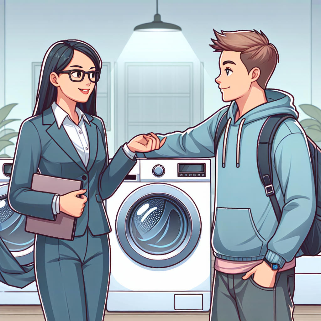 A step-by-step visual process guide demonstrating how student washer dryer rental works with clear labeled stages