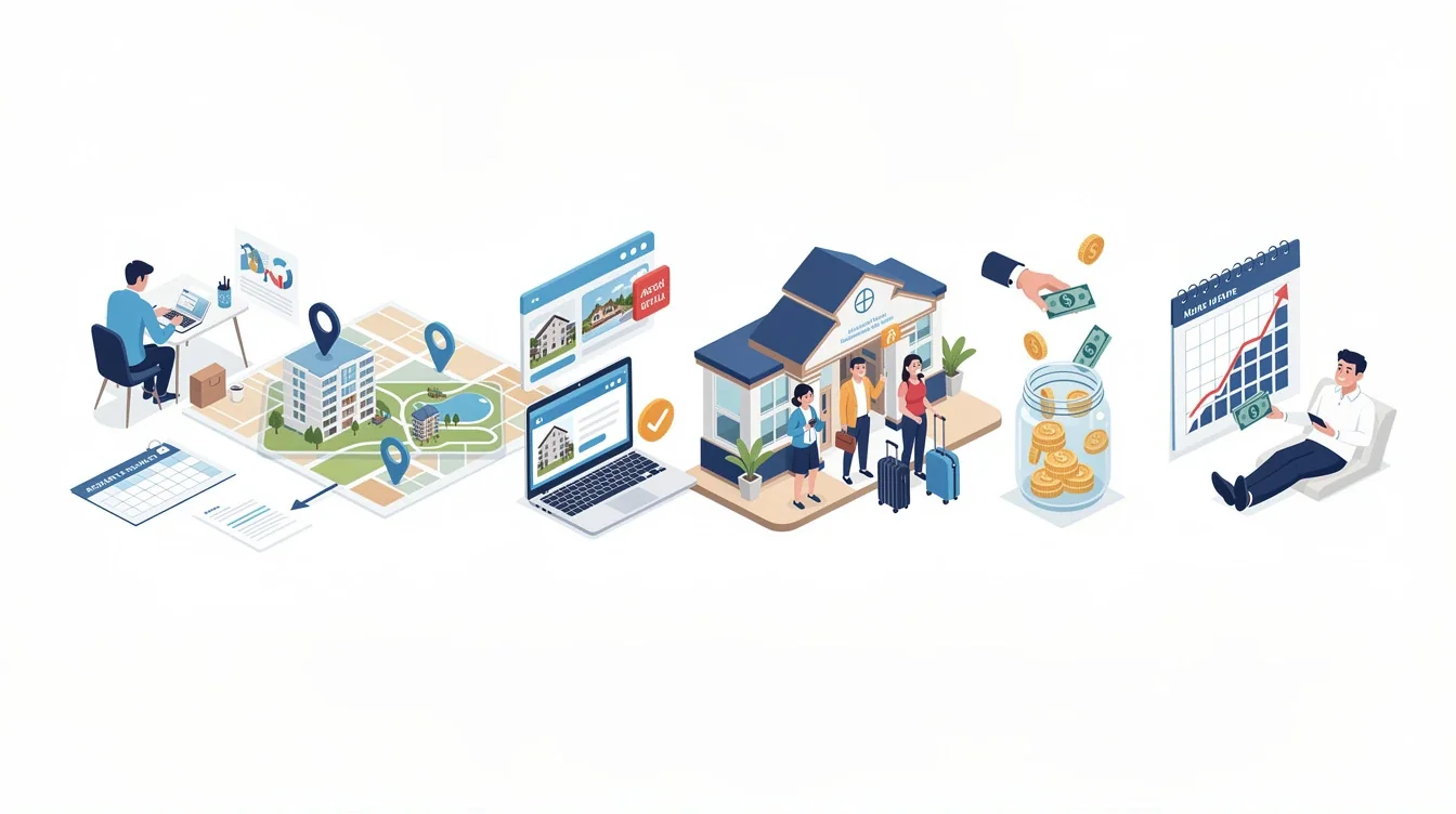 A summary infographic highlighting best practices for subletting timeshares for steady rental income
