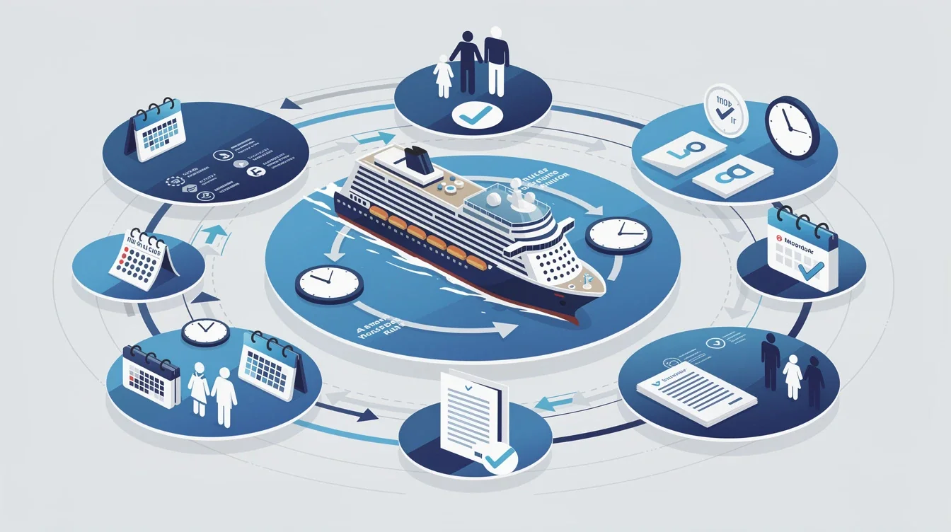 A summary infographic highlighting best practices for timeshare rental rules for cruise exchanges