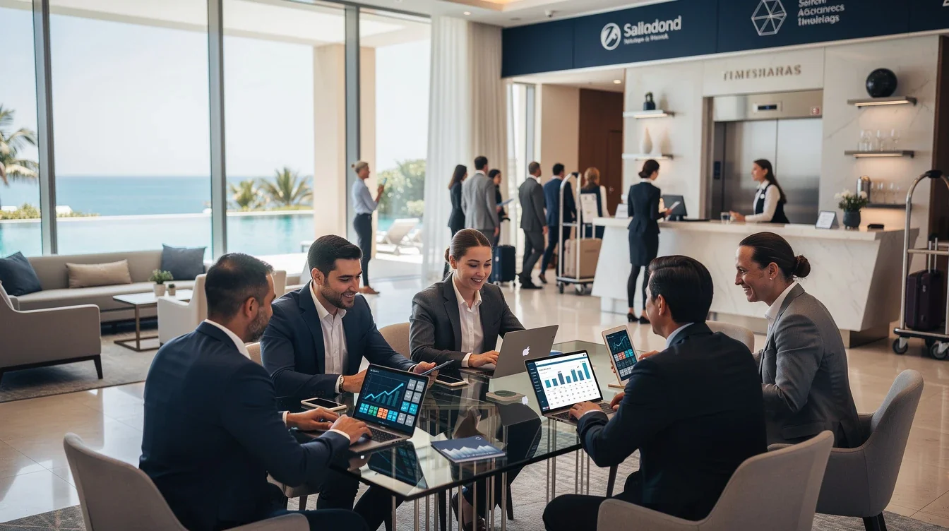 A step-by-step visual process guide demonstrating how timeshare rental strategies for event-driven income works