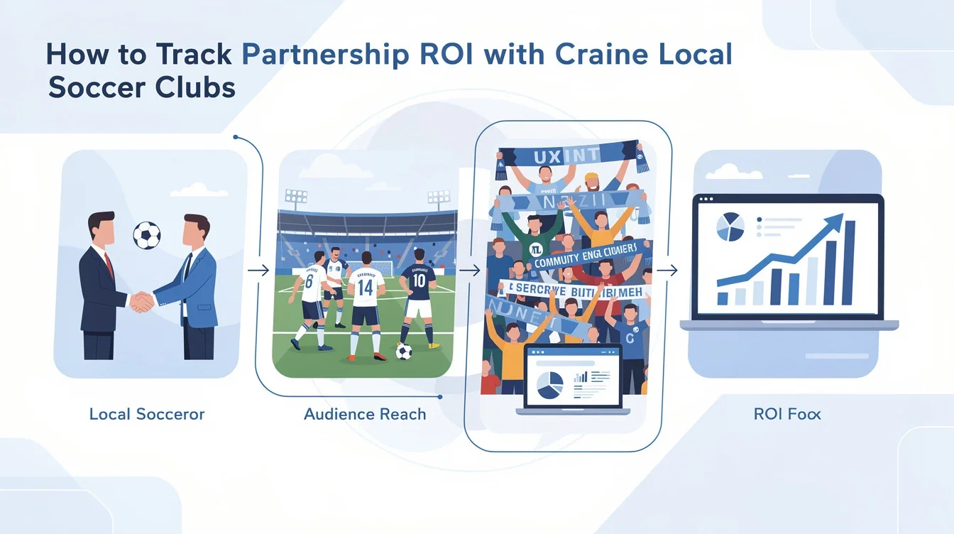 A step-by-step visual process guide demonstrating how tracking partnership roi local soccer clubs works