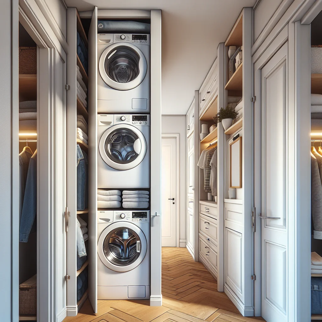 A step-by-step visual process guide demonstrating how washer dryer rental for renters works with clear labeled stages